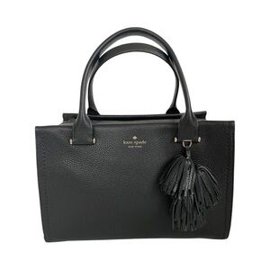 Kate Spade Palmer Drive Black Pebbled Leather Satchel